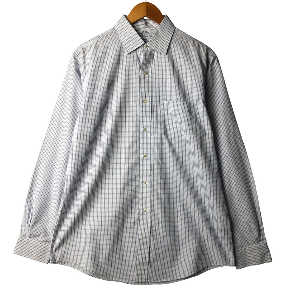 古着 ブルックスブラザーズ Brooks Brothers Est.1818 長袖 ボタンダウンチェックシャツ メンズL相当/eaa592533