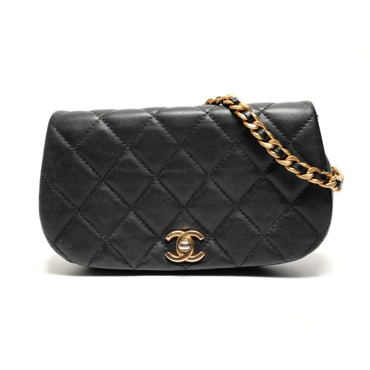 シャネル CHANEL マトラッセ ラムスキン チェーン ショルダーバッグ【中古】