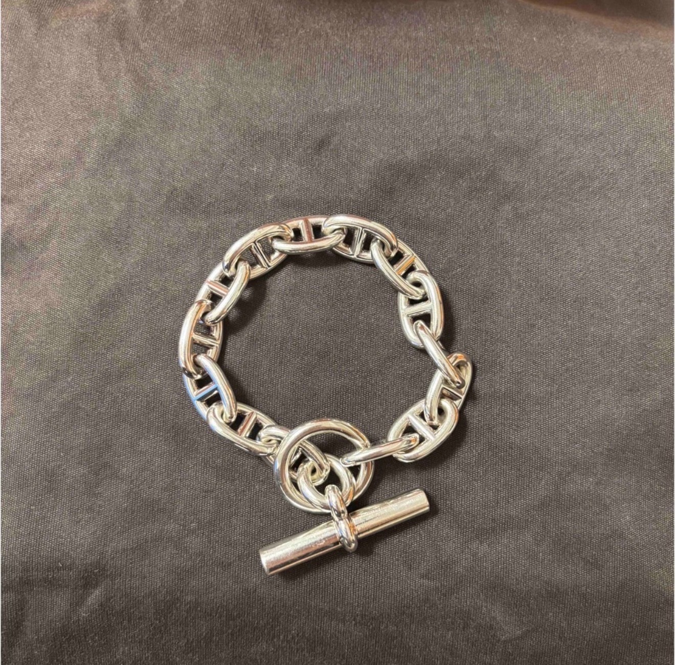 Hermes Chaine D'ancre MM Bracelet "Silver"