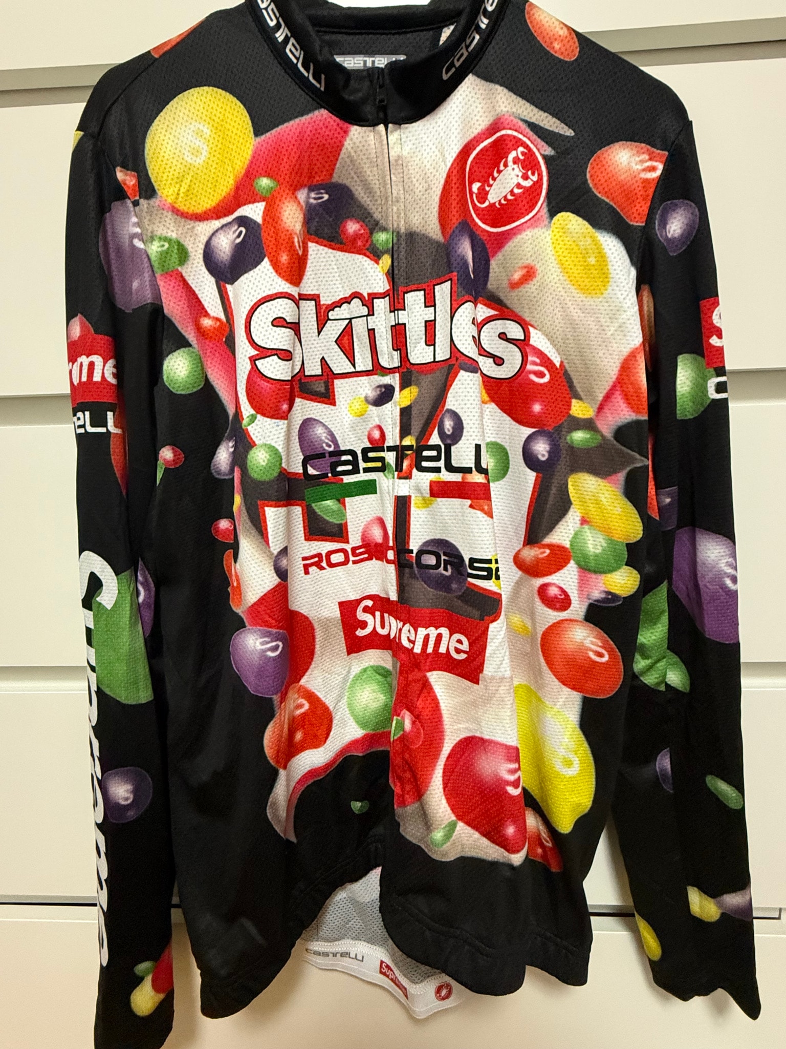 Supreme x Skittles x Castelli L/S Cycling Jersey "Black"