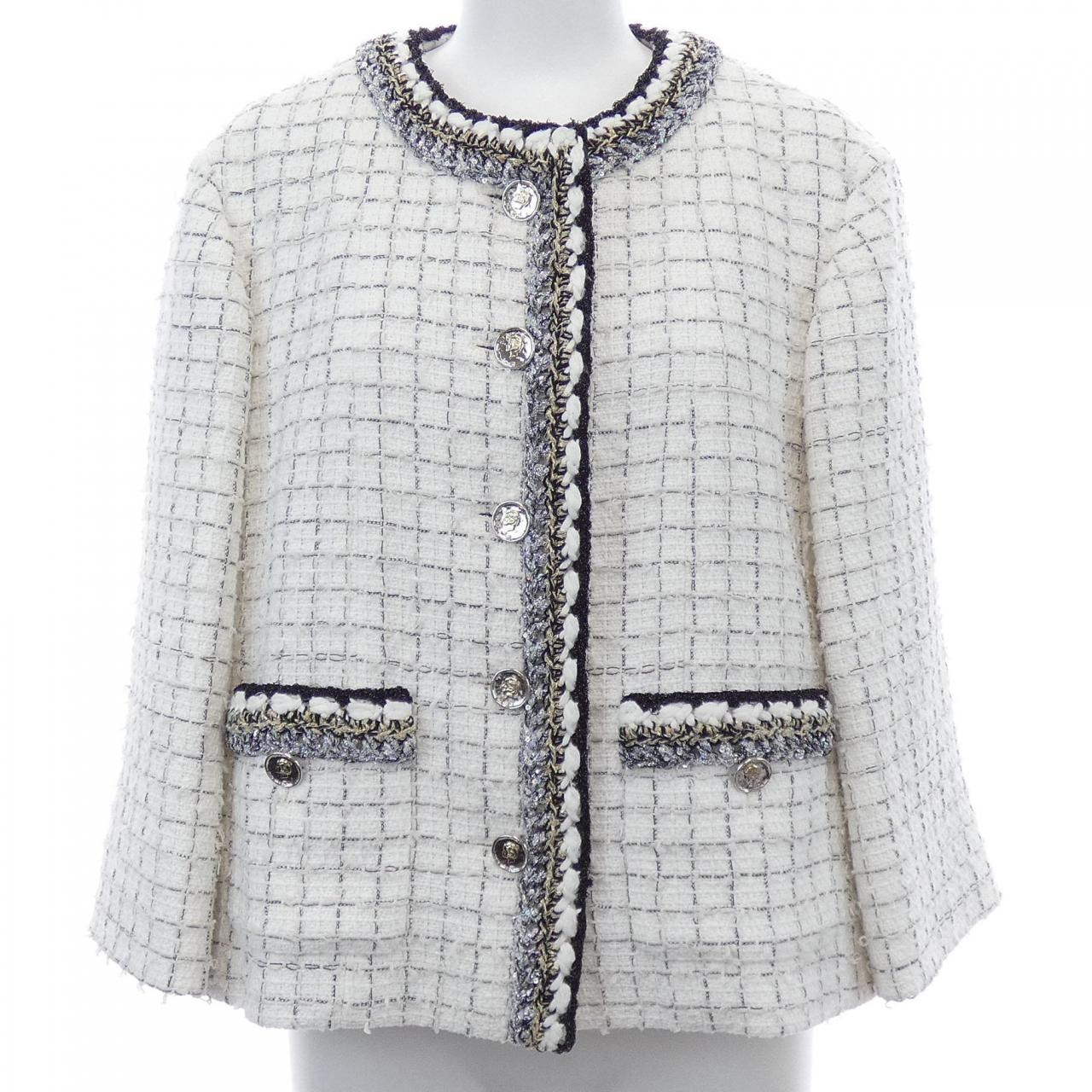 シャネル CHANEL LOOK4 P79364V71556 25S ノーカラージャケット