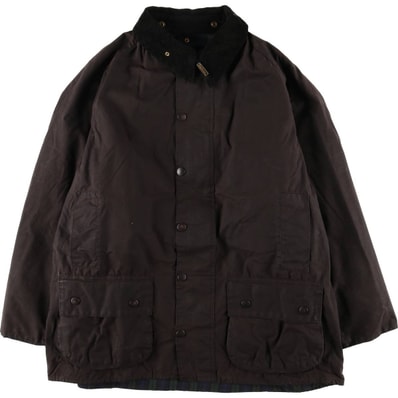 古着 80~90年代 バブアー Barbour BEAUFORT ビューフォート 旧3ワラント ワックスコットン オイルドジャケット 英国製 メンズXL相当 ヴィンテージ/eaa604996