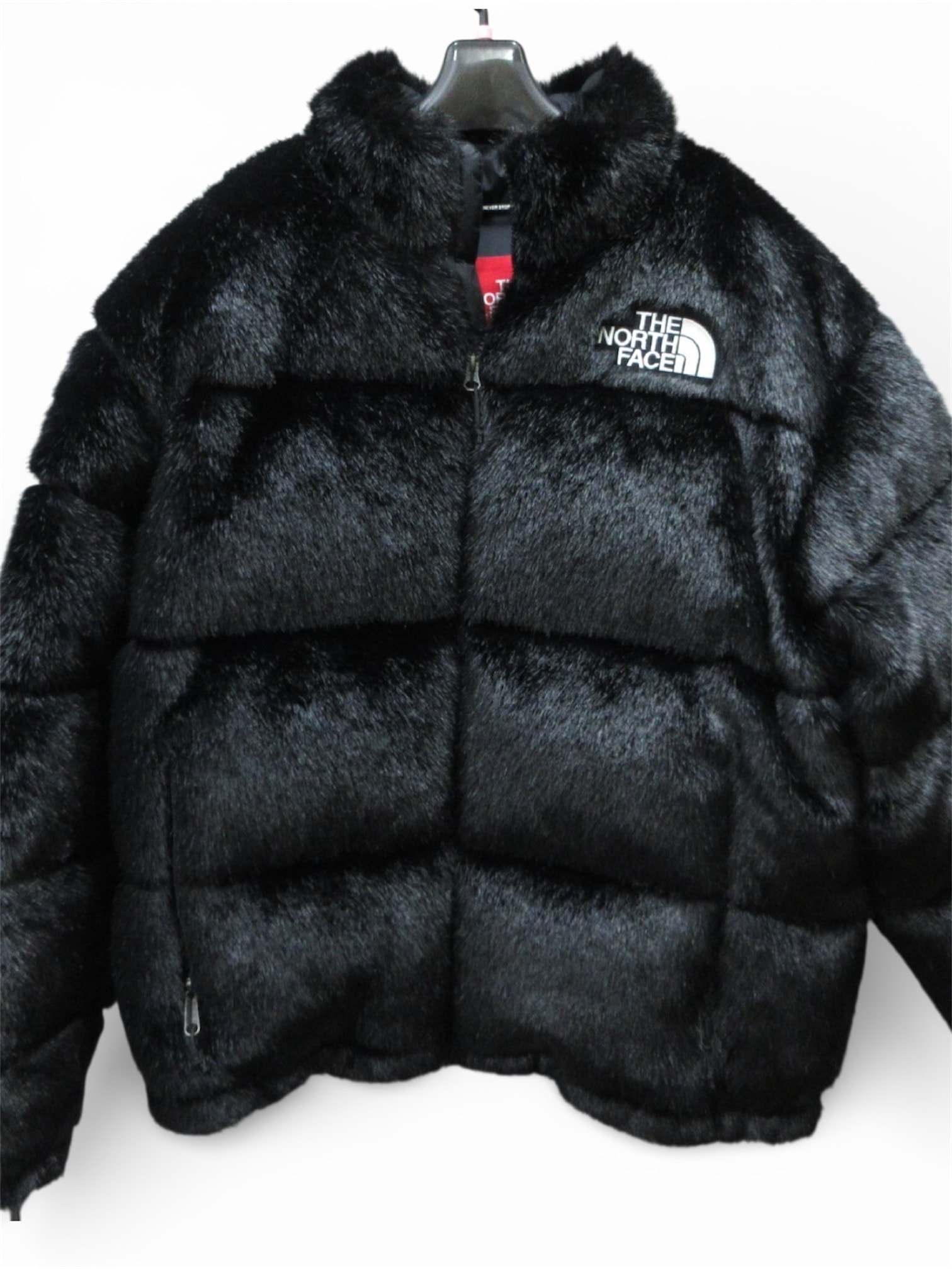 Supreme x The North Face Faux Fur Nuptse Jacket "Black"