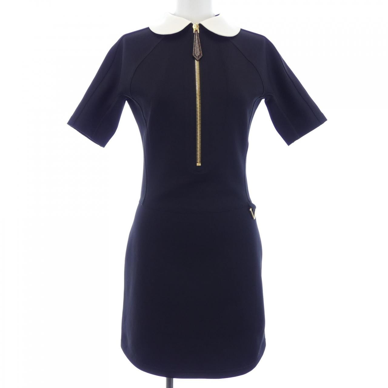 ルイヴィトン LOUIS VUITTON テクニカルジャージーピーターパンカラードレス FQDR45G72 ワンピース