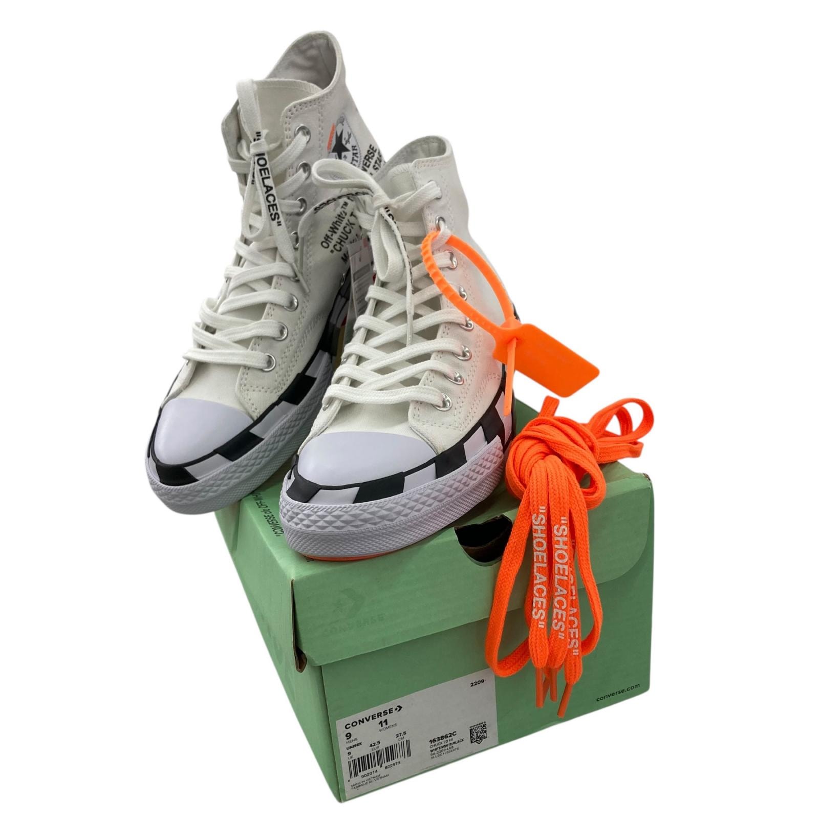 186001 OFF-WHITE オフホワイト  Converse コラボ Chuck Taylor All Star 70 H 163862C  27.5cm 27.5cm タグ付き メンズ