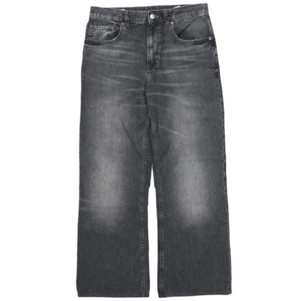 ZARA ザラ FLARE FIT JEANS フレアフィット デニムパンツ 6688/325/809 EU40 ミディアムグレー ブーツカット ジップフライ ジーンズ ボトムス g28406