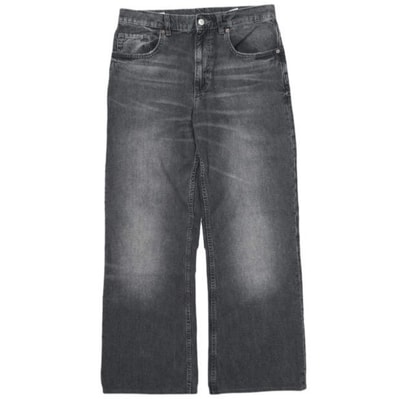 ZARA ザラ FLARE FIT JEANS フレアフィット デニムパンツ 6688/325/809 EU40 ミディアムグレー ブーツカット ジップフライ ジーンズ ボトムス g28406