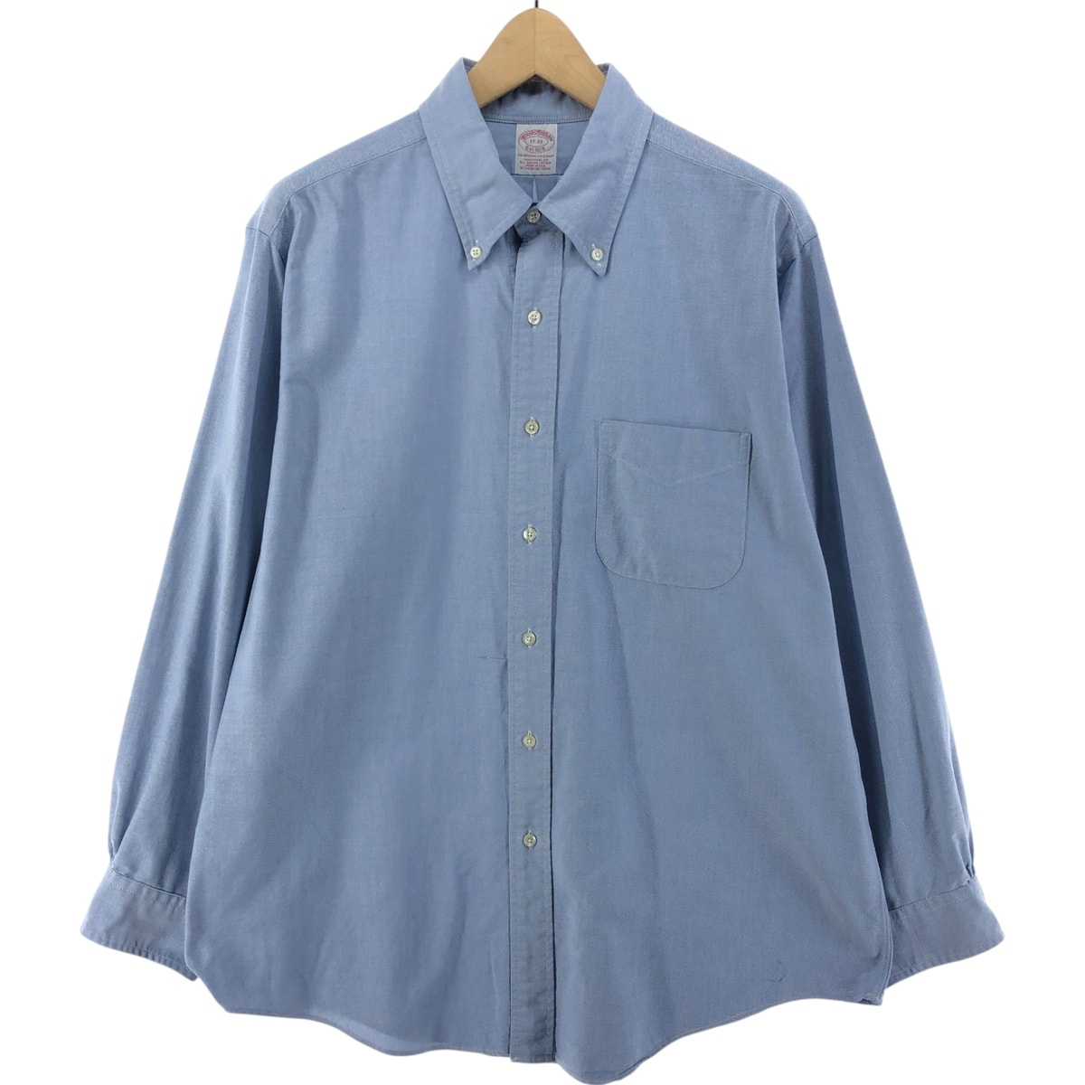 古着 ブルックスブラザーズ Brooks Brothers Est.1818 TRADITIONAL FIT 長袖 ボタンダウンシャツ USA製 メンズXL相当/eaa526660