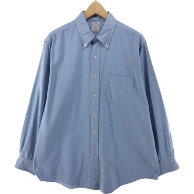 古着 ブルックスブラザーズ Brooks Brothers Est.1818 TRADITIONAL FIT 長袖 ボタンダウンシャツ USA製 メンズXL相当/eaa526660