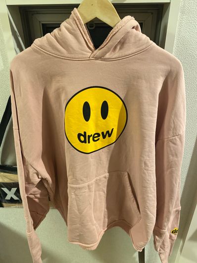 drew house mascot deconstructed hoodie "Dusty Rose"