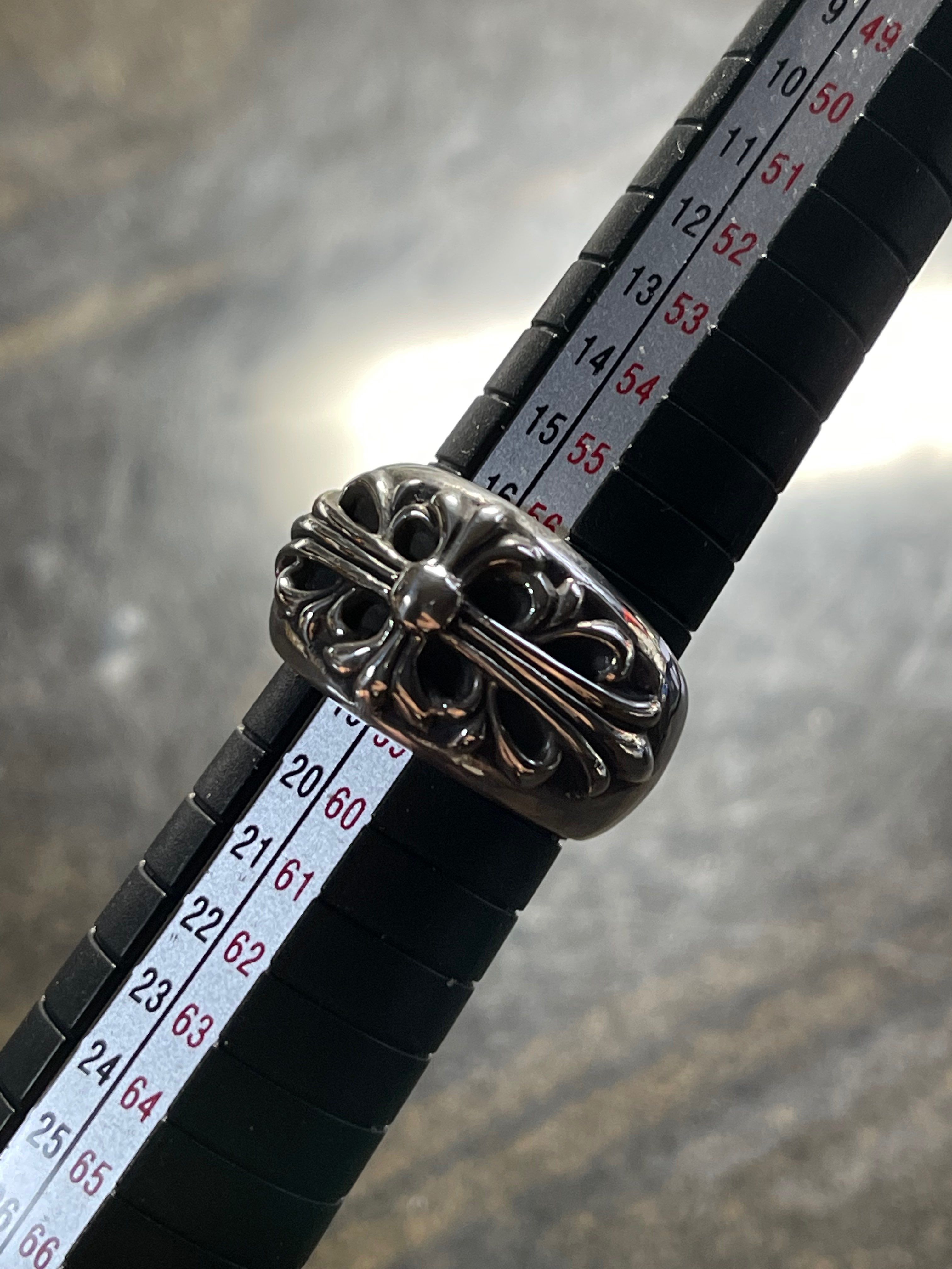 Chrome Hearts Floral Cross Ring "Silver"