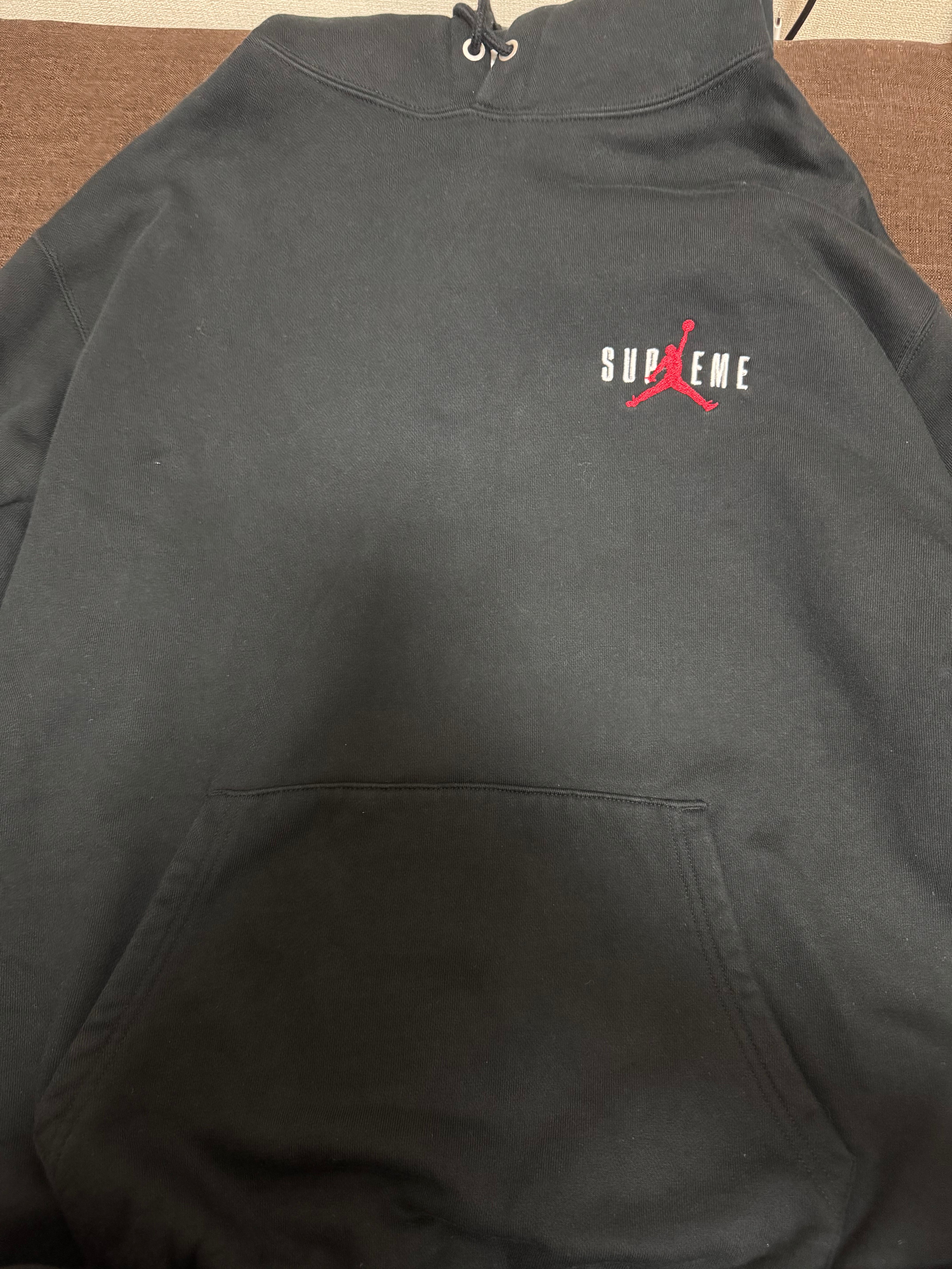 Supreme x Jordan Hooded Sweatshirt "Black"