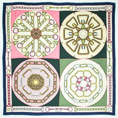 【未使用】HERMES エルメス スカーフ カレ140 カレジェアン Effet Kaleidoscope カレイドスコープ エフェクト 243800S 05 ショール ストール 2024AW カシミヤ シルク ベージュ マルチカラー【中古】