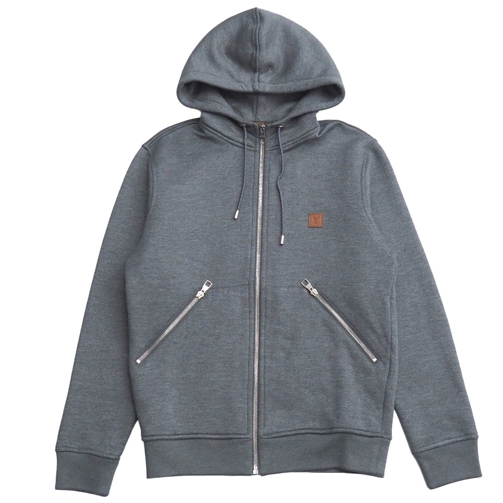 LOUIS VUITTON ルイ・ヴィトン パーカー サイズXXS ジップアップ フード LVロゴ 裏起毛 イタリア製 ブランド古着【中古】20260320/RA8560