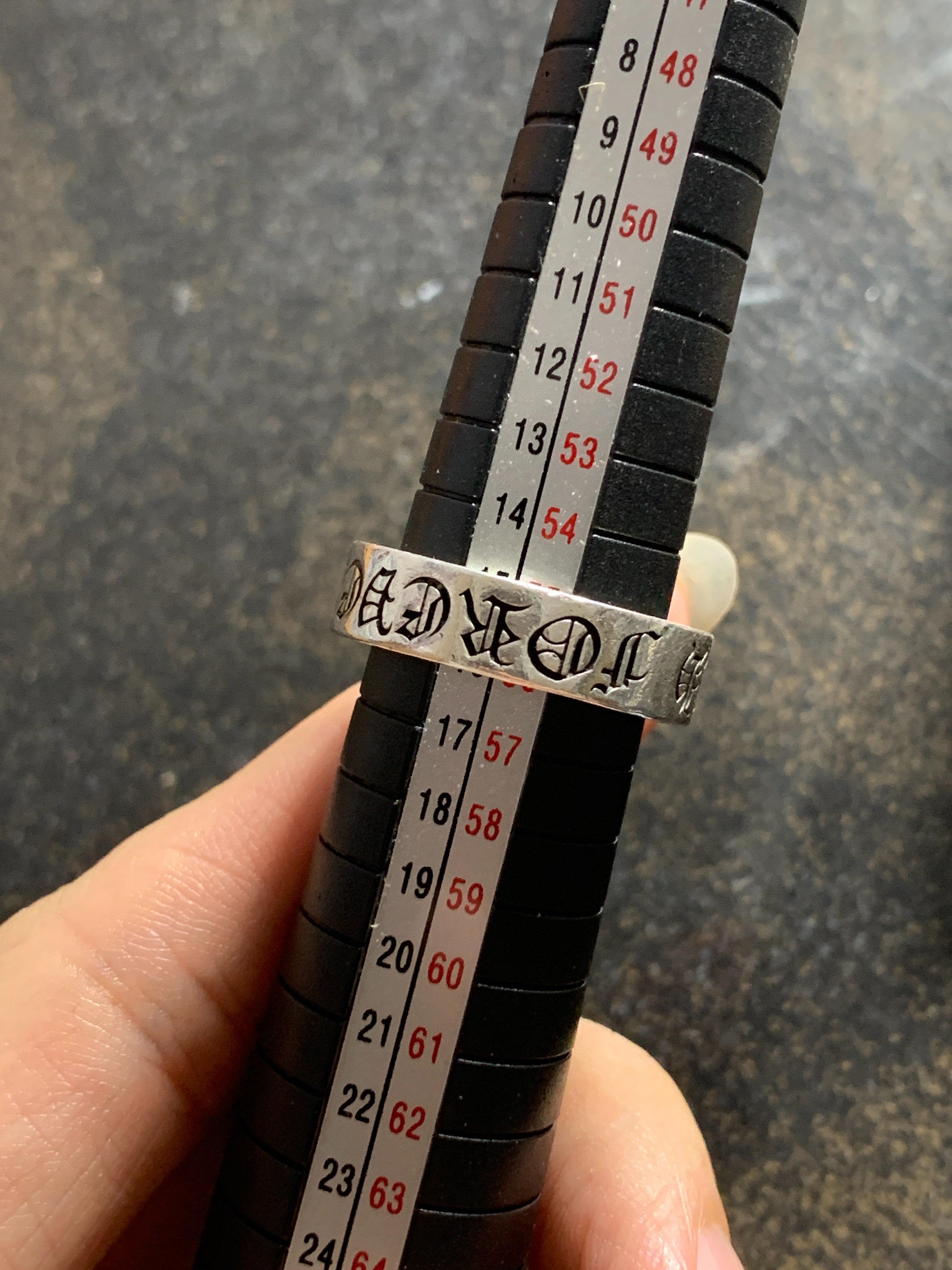 Chrome Hearts Spacer Ring 6mm CH Forever (US7.5-US13) "Silver"