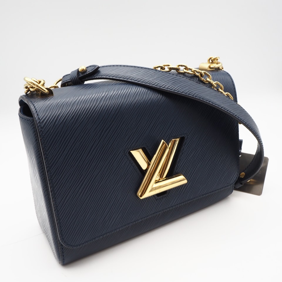 美品 LOUIS VUITTON ルイ・ヴィトン エピ ツイストMM M53090 ショルダーバッグ ネイビー レザー レディース