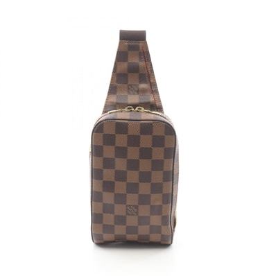 ルイ・ヴィトン LOUIS VUITTON ジェロニモス ウエストバッグ ボディバッグ バッグ PVCコーティングキャンバス ダミエ エベヌ メンズ レディース ブラウン系 N51994 【中古】