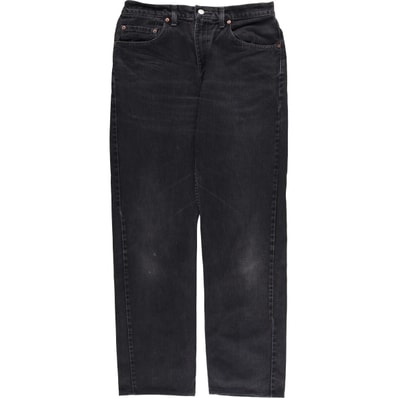 古着 00年代 リーバイス Levi's 505 REGULAR FIT STRAIGHT LEG ブラックデニム テーパードデニムパンツ カナダ製 メンズw32相当/evb007583