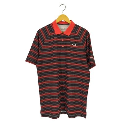 REGULAR FIT レギュラーフィット ロゴプリント ボーダー ポロシャツ【1143872481924】