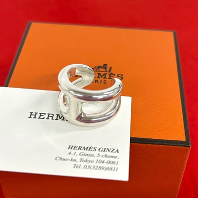 HERMES エルメス オスモズ PM リング シルバー925 リング・指輪 8.5号 シルバー
38728