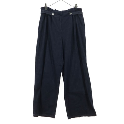 美品 ZARA ザラ ワイドデニムパンツ L ブルー系