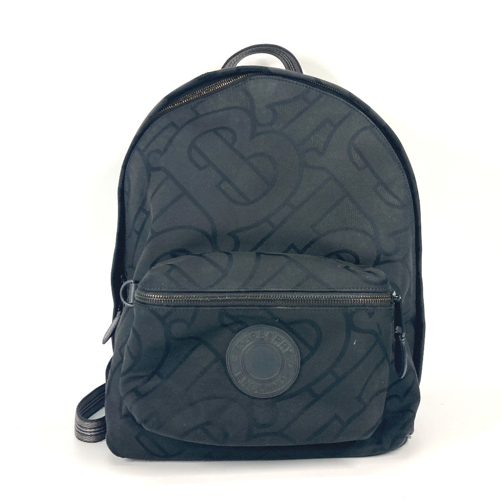 バーバリー BURBERRY TB ロゴ 8030714 バックパック リュックサック キャンバス/レザー ブラック