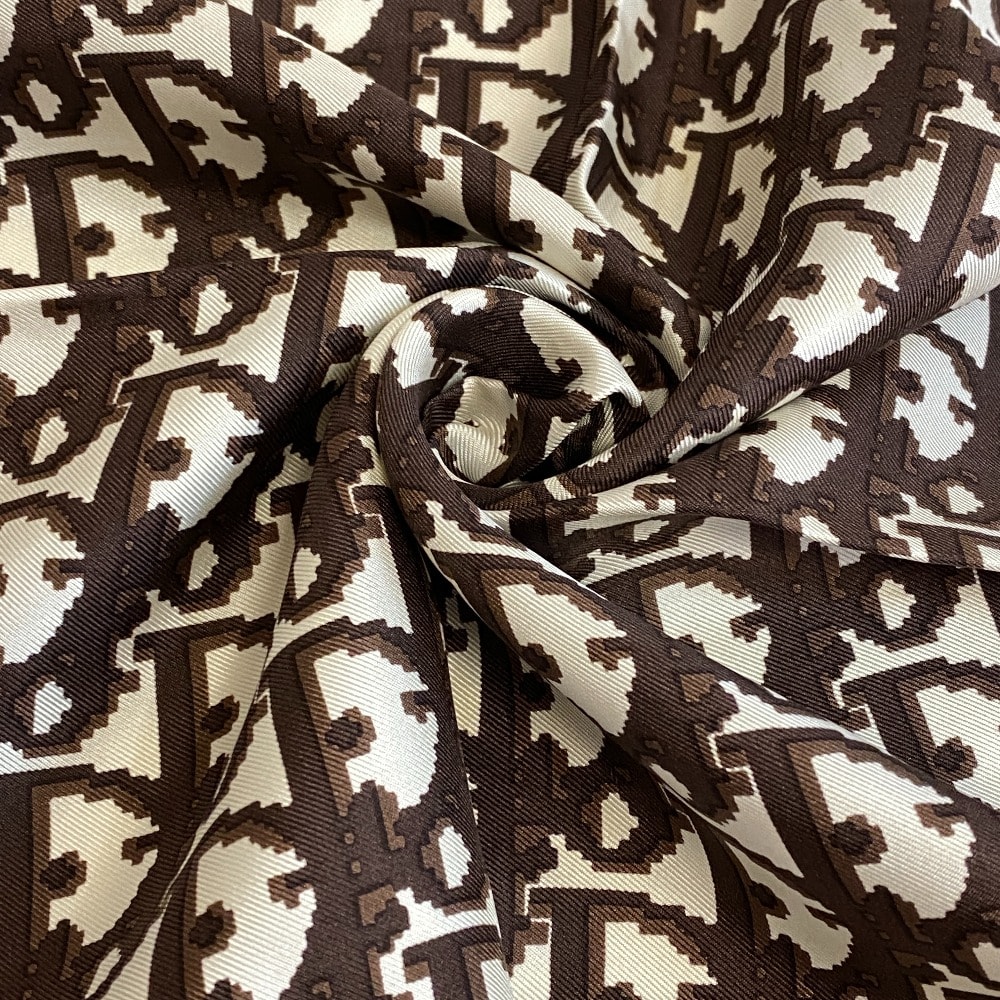 ディオール Dior スカーフ トロッター ブラウン