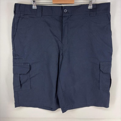 古着 ディッキーズ Dickies パンツ ワーク カーゴ 大きいサイズ ワンポイントロゴ ショーツ ジップ w42 ネイビー系 メンズ