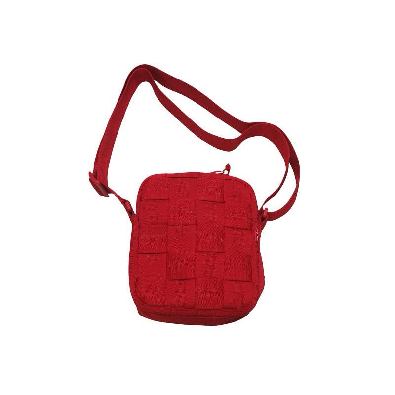 Supreme Woven Shoulder Bag "Red" (23SS)