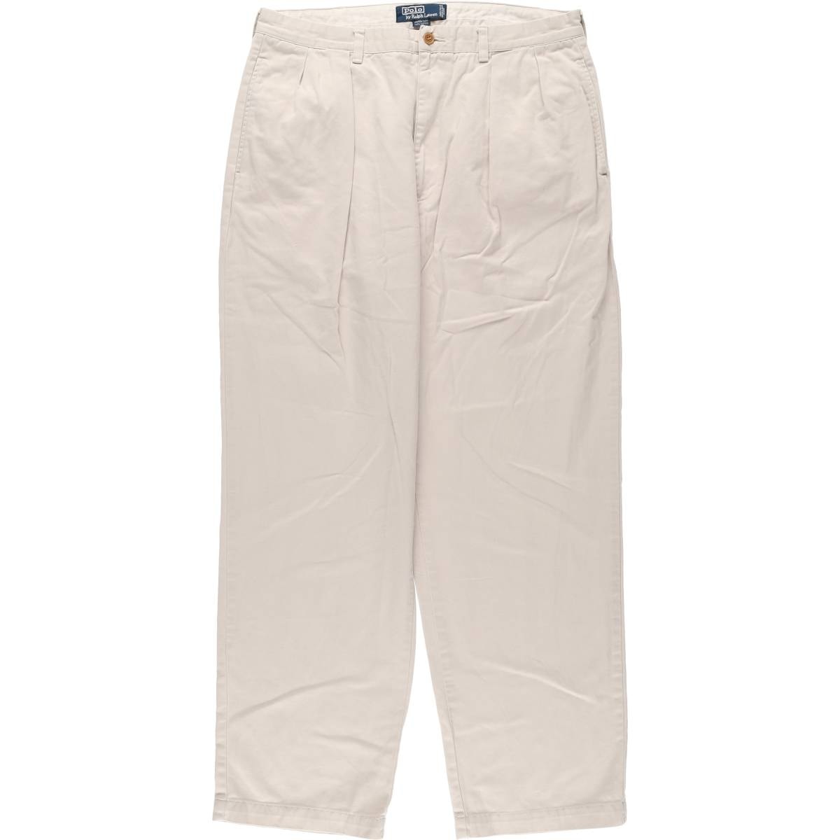 古着 ラルフローレン Ralph Lauren POLO by Ralph Lauren ツータック チノパンツ メンズw35相当/eaa542801