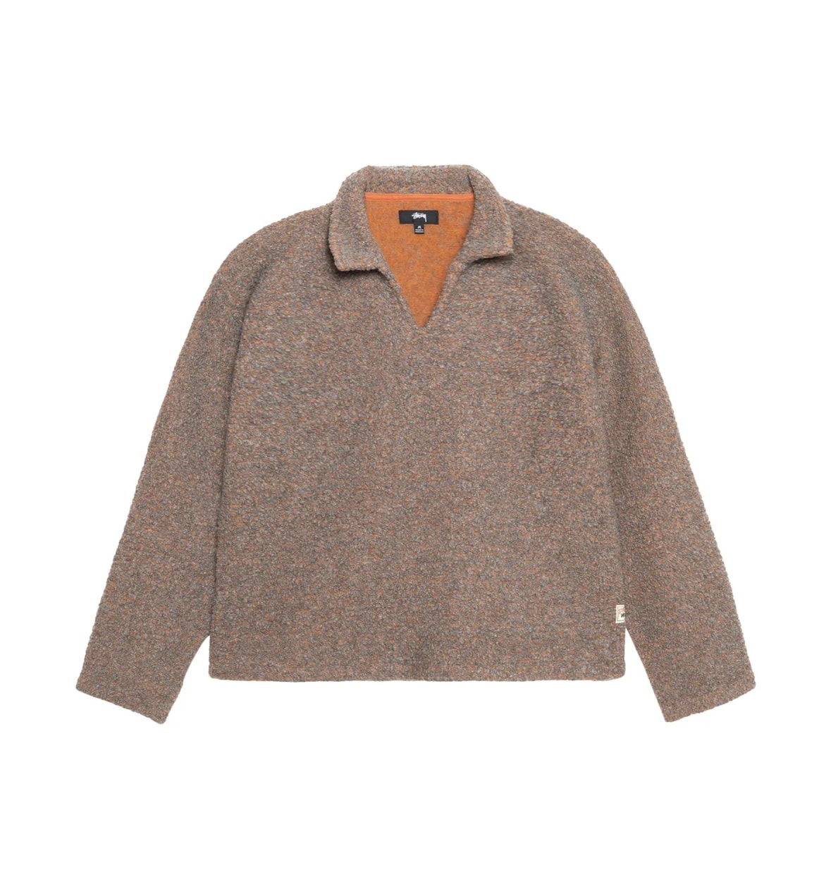 【STUSSY】WOOL BLEND SHERPA PULLOVER