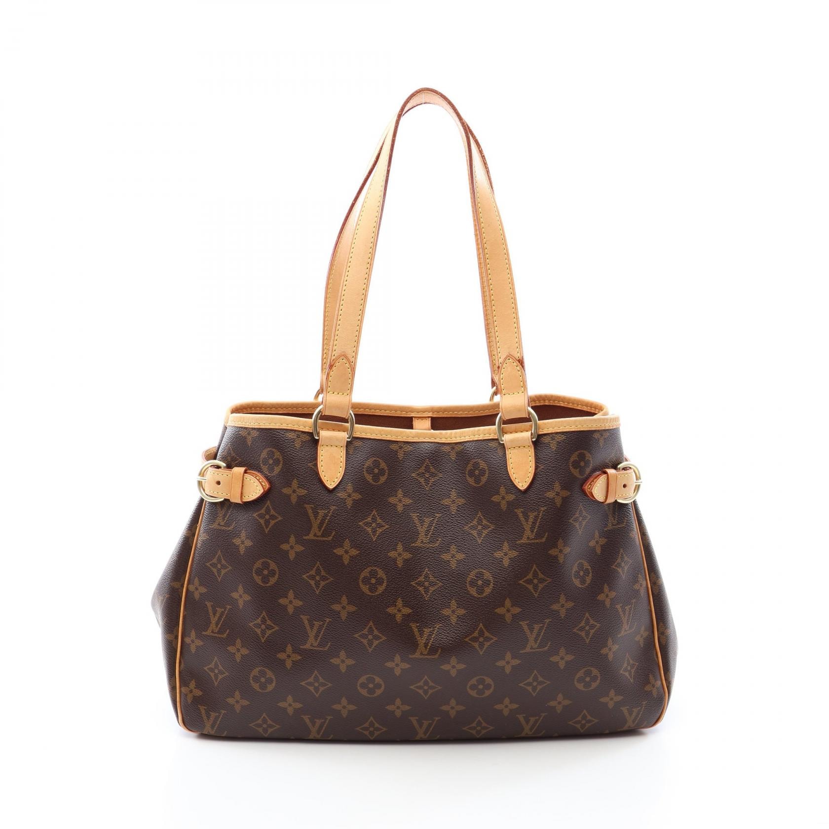 ルイ・ヴィトン LOUIS VUITTON バティニョール オリゾンタル ショルダーバッグ バッグ PVCコーティングキャンバス レザー モノグラム レディース ブラウン系 M51154 【中古】