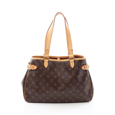 ルイ・ヴィトン LOUIS VUITTON バティニョール オリゾンタル ショルダーバッグ バッグ PVCコーティングキャンバス レザー モノグラム レディース ブラウン系 M51154 【中古】