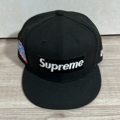 Supreme World Famous Box Logo New Era® "Navy"