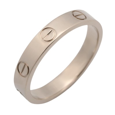 カルティエ CARTIER ミニラブリング リング・指輪 ジュエリー K18WG(ホワイトゴールド) メンズ レディース シルバー系 B4085100 【中古】