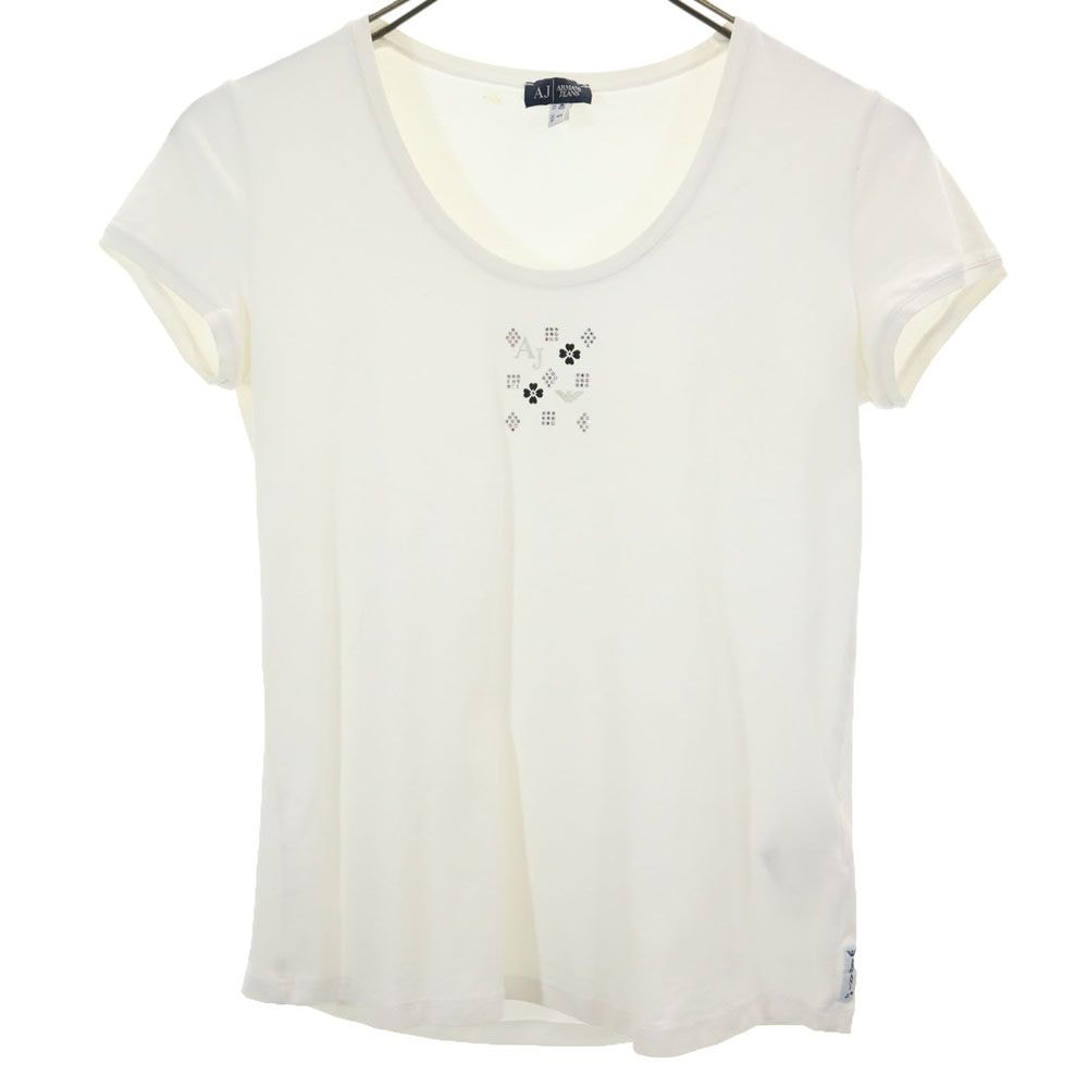 ARMANI JEANS アルマーニジーンズ 半袖 Tシャツ S ホワイト系