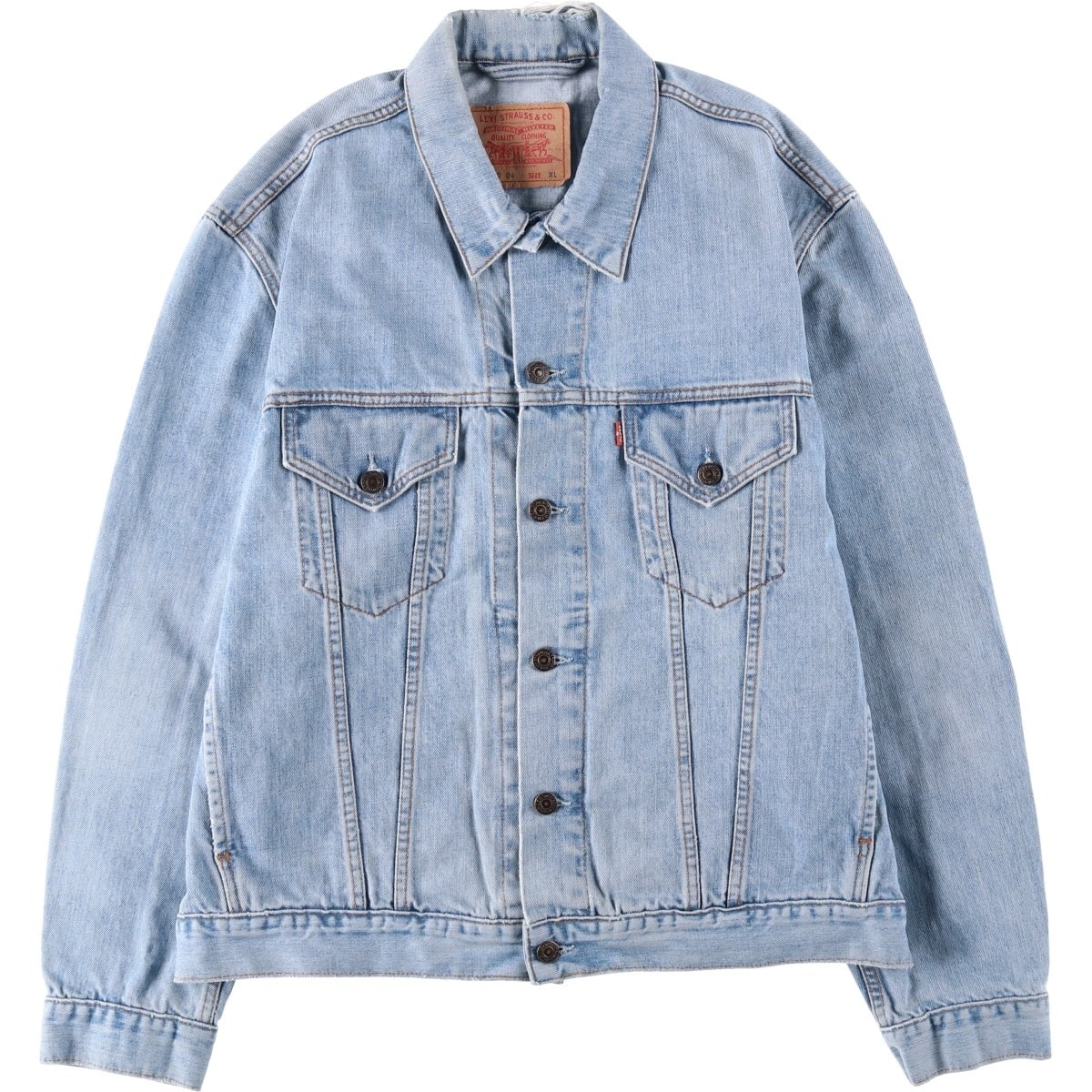 古着 00年代 リーバイス Levi's 70550-0476 ユーロモデル デニムジャケット Gジャン メンズXL相当/eaa634693