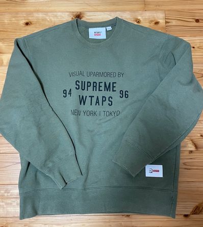 Supreme / WTAPS Crewneck "Light Olive"
