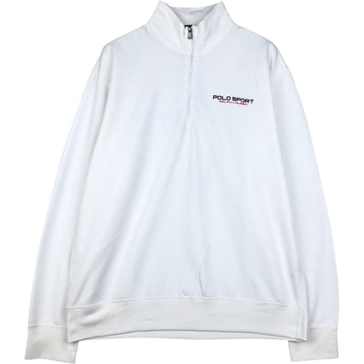 古着 ラルフローレン Ralph Lauren POLO SPORT ポロスポーツ ハーフジップスウェットシャツ トレーナー メンズXL相当/eaa647583