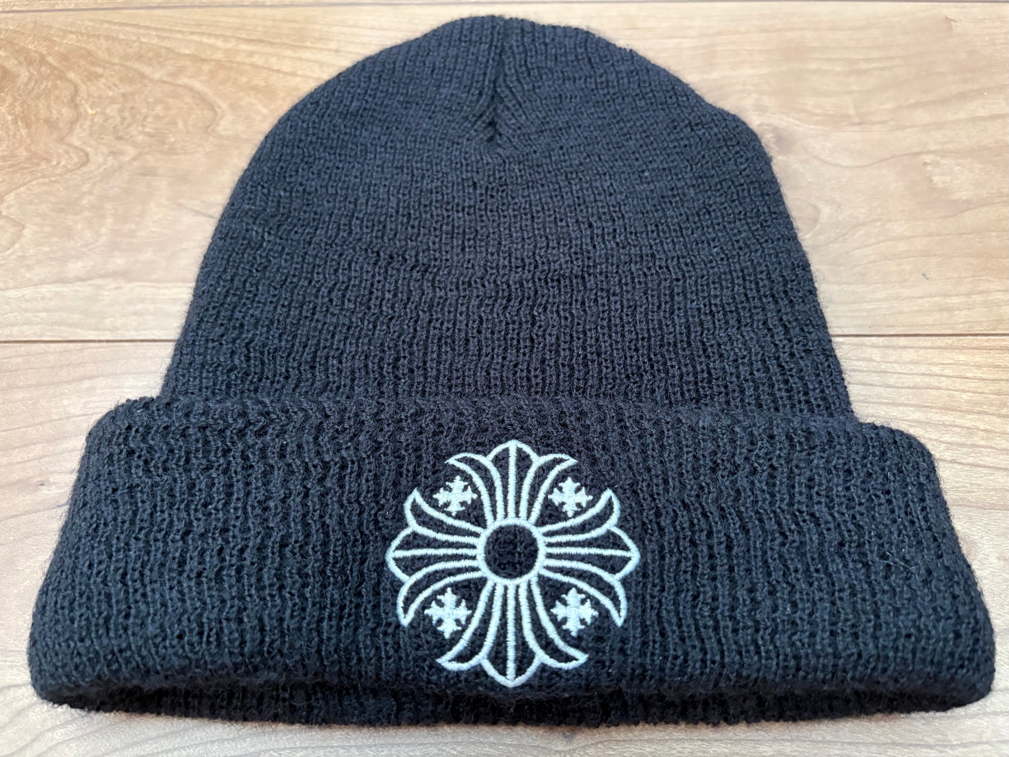 Chrome Hearts Wool Watch Cap CH Plus "Black/White"