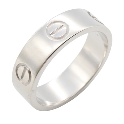 カルティエ CARTIER ラブリング リング・指輪 ジュエリー K18WG(ホワイトゴールド) メンズ レディース シルバー系 【中古】