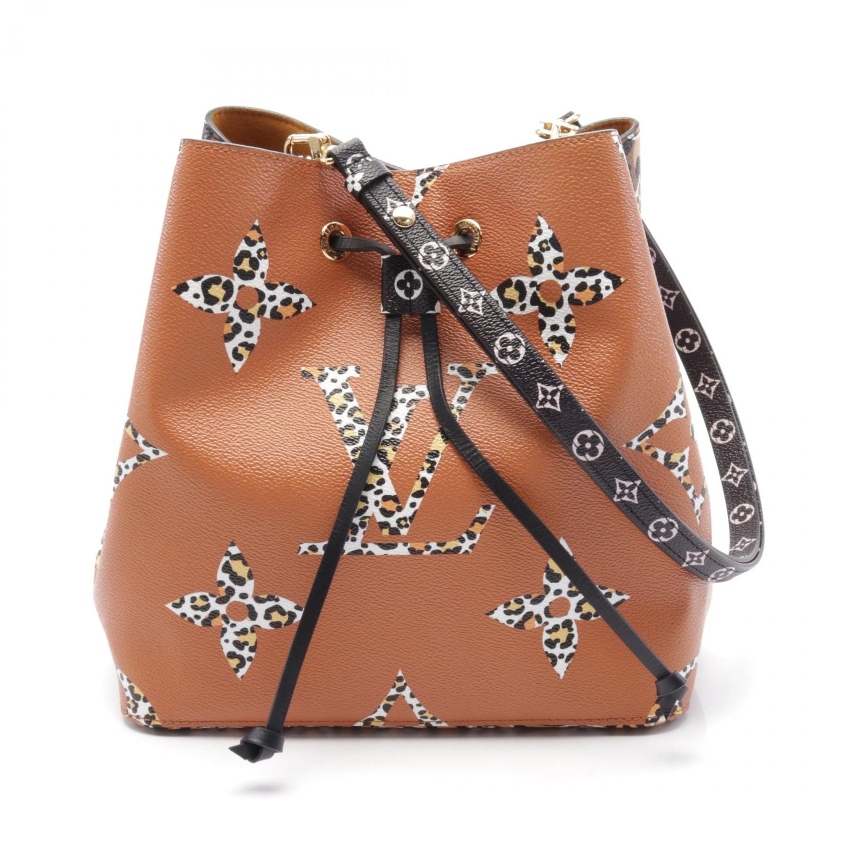 ルイ・ヴィトン LOUIS VUITTON ネオノエ ショルダーバッグ バッグ PVCコーティングキャンバス レザー モノグラム・ジャングル レディース ブラウン系 / ブラック系 / マルチカラー M44717 【中古】