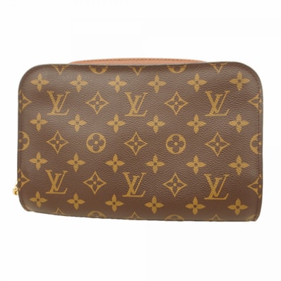 【6dc3671】ルイヴィトン クラッチバッグ モノグラム オルセー M51790 ブラウン【中古】メンズ