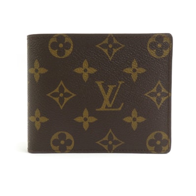 ルイ ヴィトン LOUIS VUITTON 二つ折り財布 モノグラム ポルトフォイユ フロリン モノグラムキャンバス ブラウン メンズ M60026【中古】 e60239m