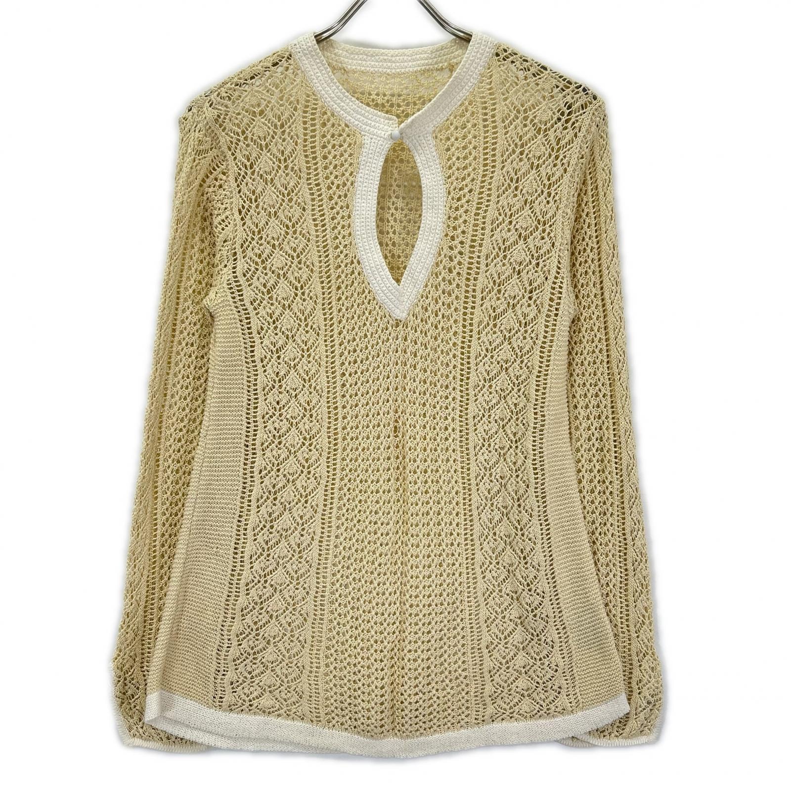 トゥデイフル 12220519 ベージュ Pattern Lace Knit F