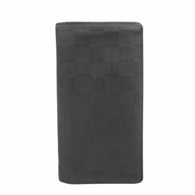 【6ec2946-k】ルイヴィトン 長財布 ダミエ・アンフィニ ポルトフォイユブラザ N63010 オニキス【中古】メンズ