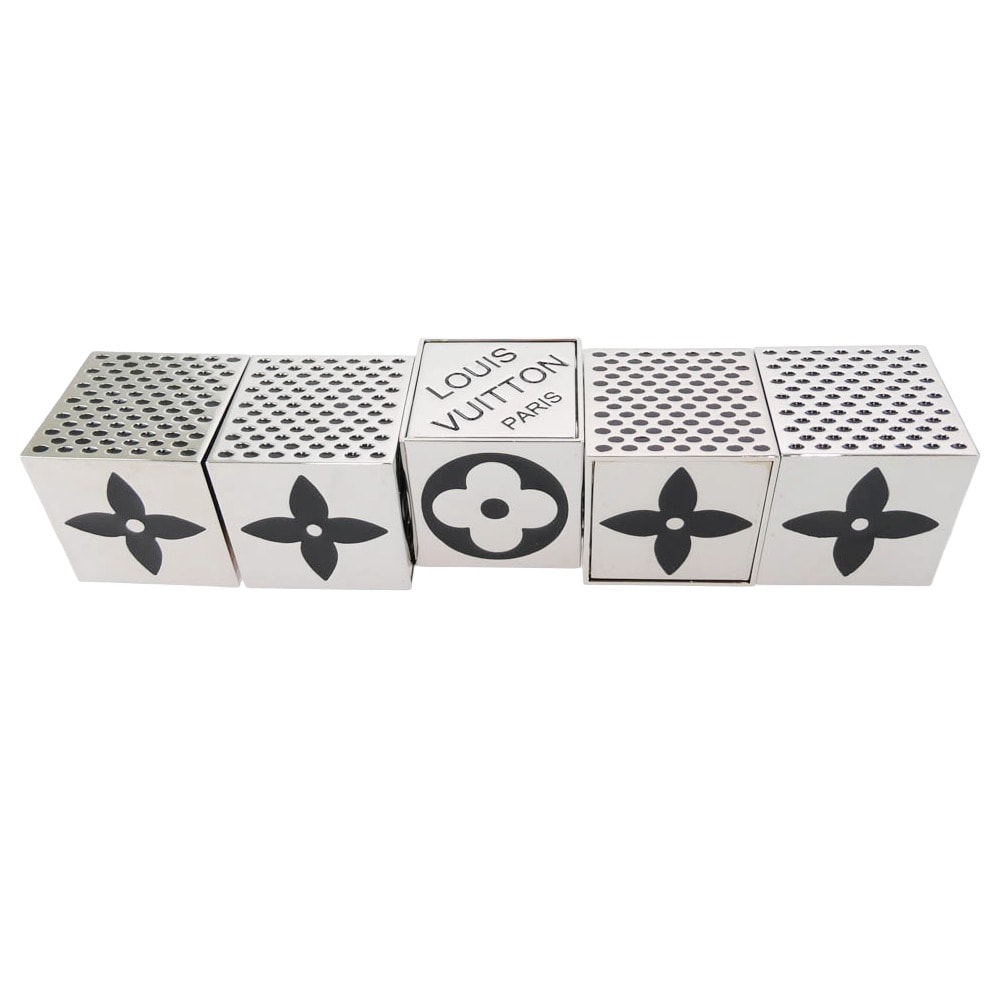 LOUIS VUITTON ルイ・ヴィトン その他アクセサリー M99454 LV CUBE GAME クリスマス モノグラム ダイス ゲーム キューブ サイコロ シルバー系【中古】
