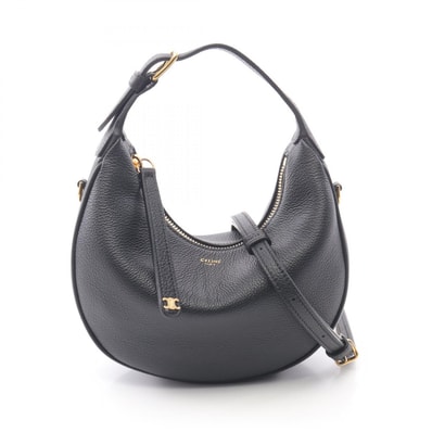 セリーヌ CELINE ティーン ルル トリオンフ ハンドバッグ バッグ レザー レディース ブラック系 120723ENY38NO 【新品】