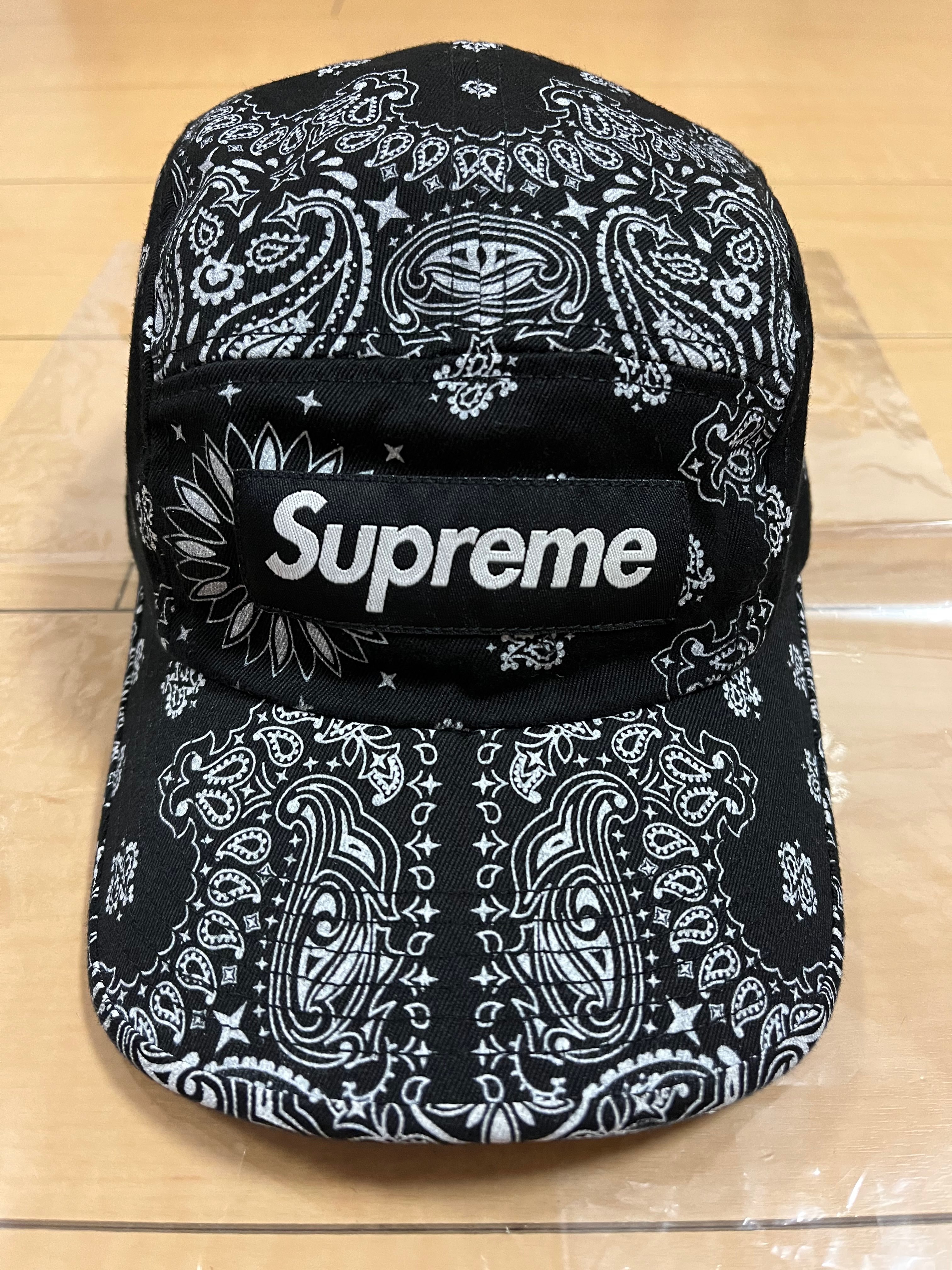 Supreme Bandana Camp Cap "Black"