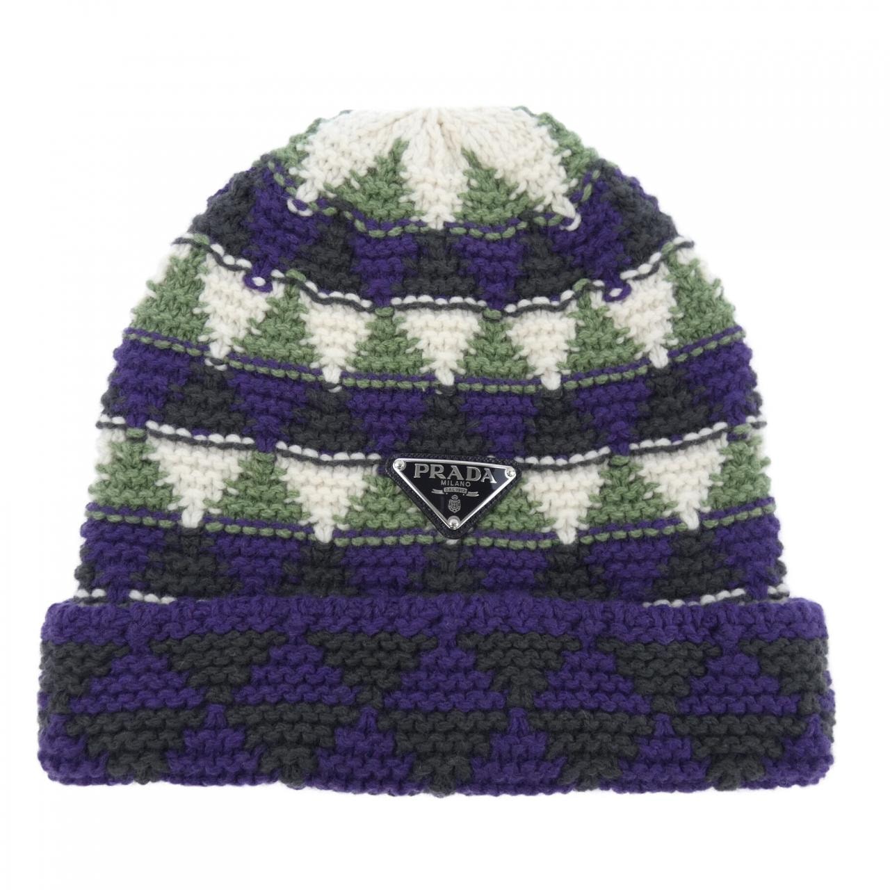 プラダ PRADA トライアングルロゴ 1HC358 2CY3 ニットキャップ